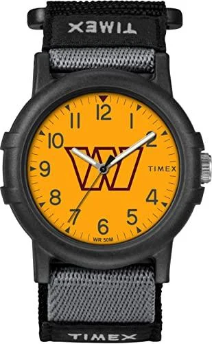 Timex Tribute Unisex NFL Recruit 38mm Watch Washington Commanders with Black Fabric Strap