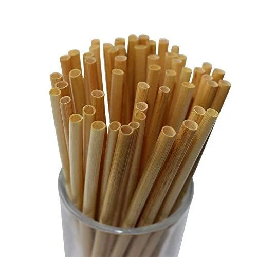 Biodegradable Wheat Straws/Natural Compostable Wheat Drinking Straws - 8.5 inch - 200 Count Bulk Heavy Duty for Business - Biodegradable BPA Free