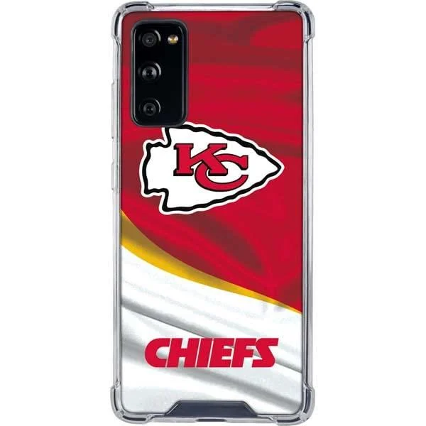 Skinit Clear Phone Case Compatible with Samsung Galaxy S20 FE - Officially Licensed NFL Kansas City Chiefs Design