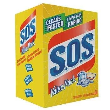 S.O.S. Steel Wool Soap Pads (50 per Box) AS - American Standart