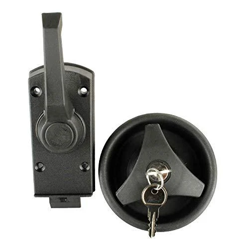 Door lock plastic black - HSC