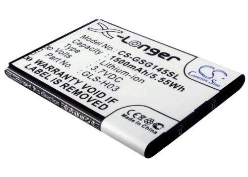 Replacement Battery Compatible with GSmart G1345 Part Number: 29S00-60AR0-B30S GLS-H03 1500mAh/3.7V