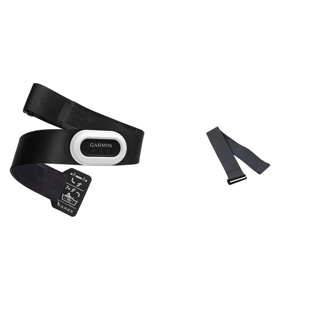 Garmin HRM Pro Plus - Premium chest strap for recording heart rate & floor contact time also & unisex - adult heart rate breast belt extension - 32.5 cm extension belt black m