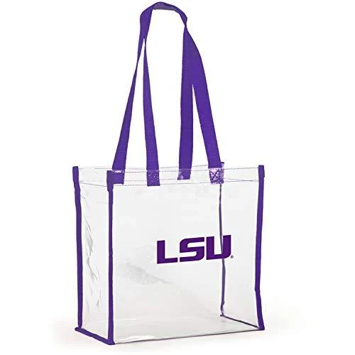 LSU Tigers Clear Game Day Stadium Tote - Desden