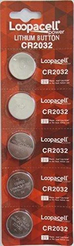 Replacement Battery for Cadillac 16259819 Keyless Entry Remote Battery CR2032 Battery - 5 Pack