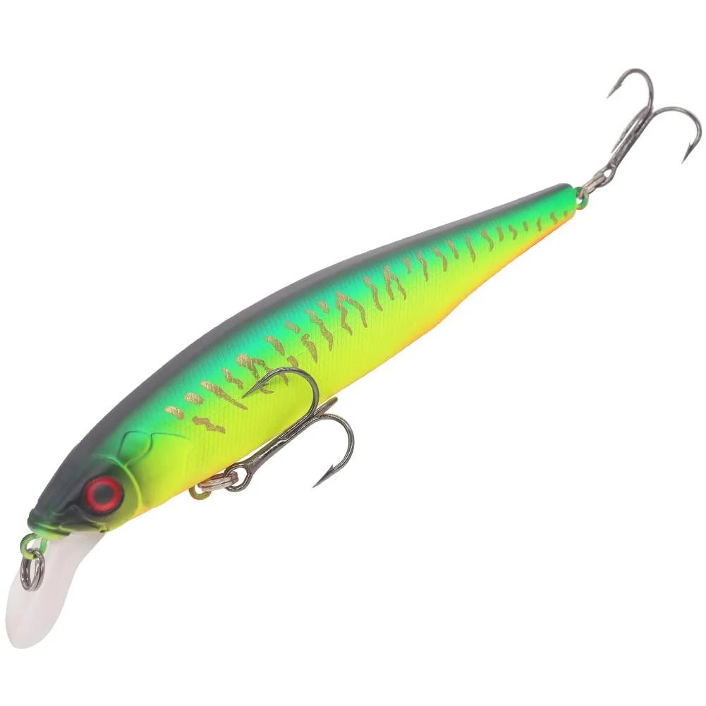 Jerkbait-for-Bass-Fishing-Minnow-Lure-Suspending-Jerk-Baits-Fishing-Lures Kit Mat Tiger--1 Pack 85mm(3-1/3"in)