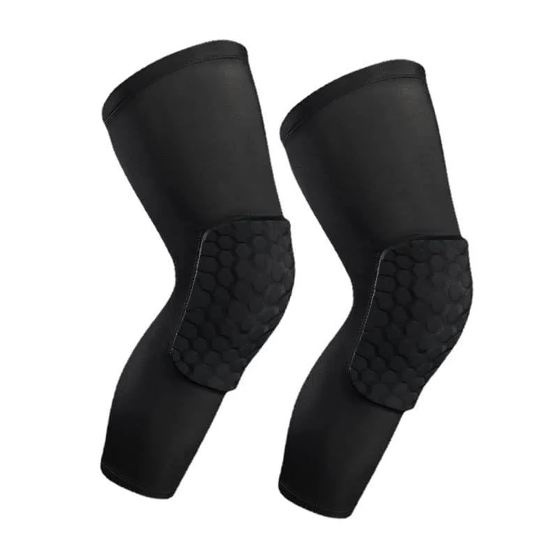 Focket Knee Brace Knee Stabilizer Breathable for Lacrosse (M) M Black