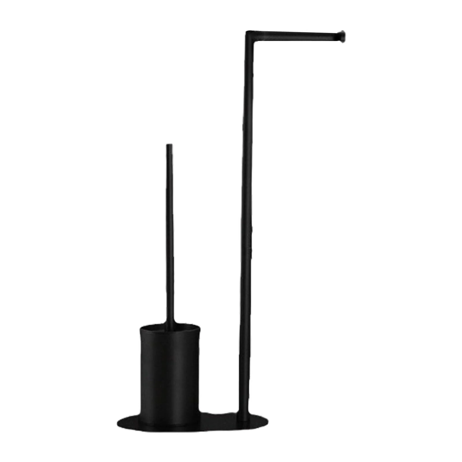 Space Saving Toilet Papers and Brush Holder Sturdy Stainless Steel with Brushed Finish for Contemporary Bathrooms - LEESONGNA