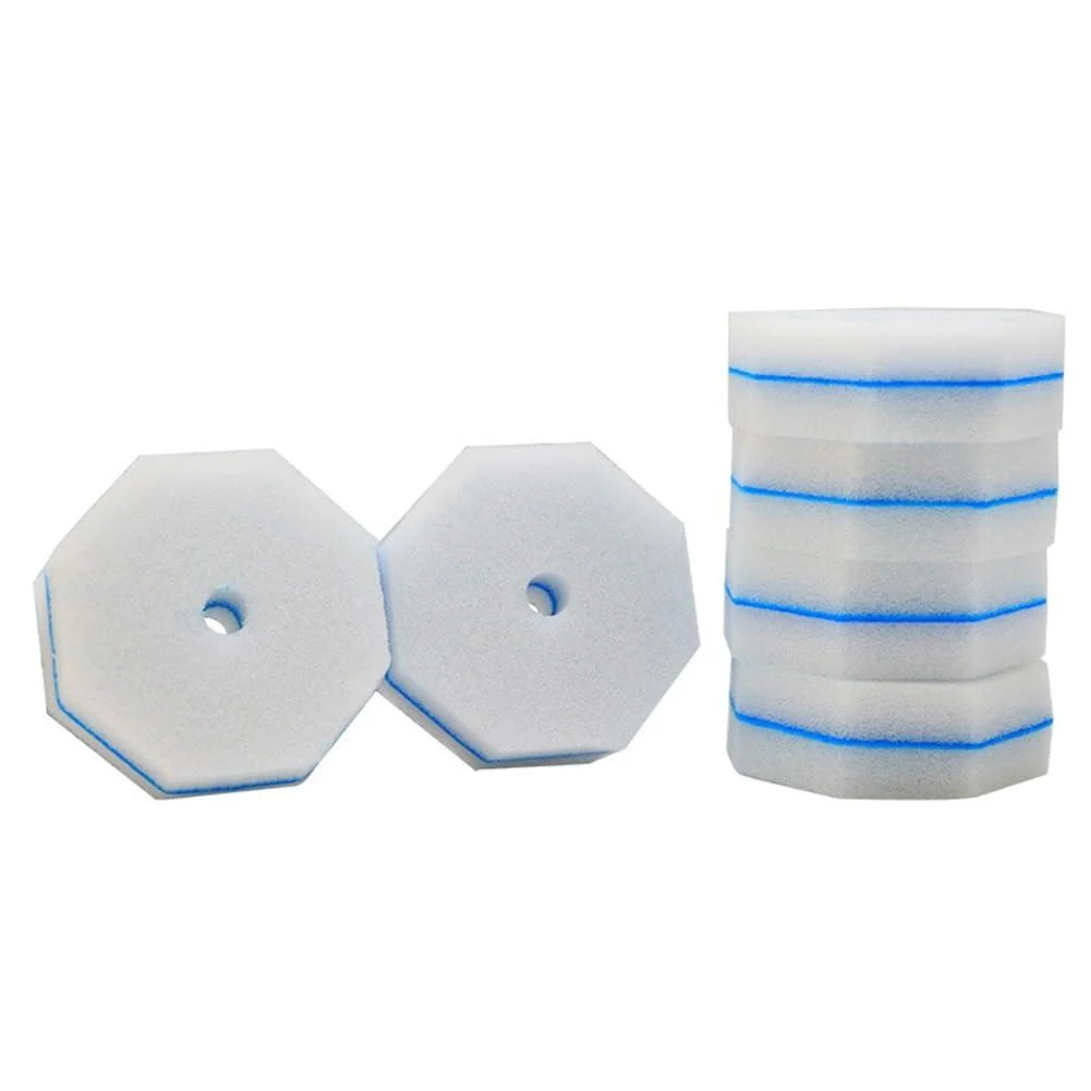 Knadgbft100PCS Counts Strong Cleaning Material Rich Foam Disposable Toilet Bowl Refills Pads for RV Home Easy Install