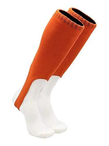 TCK Sports Solid Color 9 Inch Baseball Softball Stirrups (Multiple Colors) Texas Orange Large