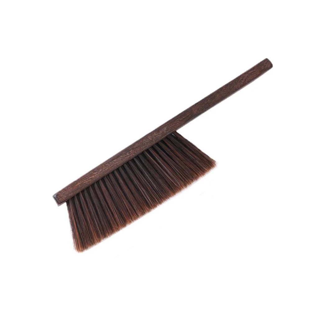 Glimpsesun 1 Piece Bathroom Cleaning Brush Soft Bristles Dusting Brush for Cleaning Car/Bed/Couch Wooden Handle