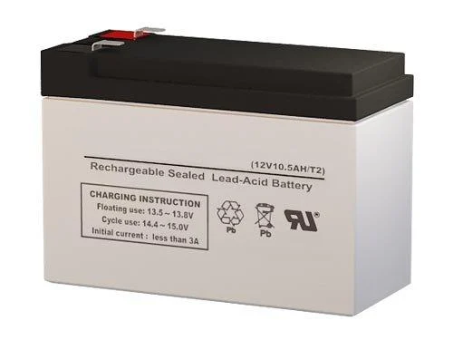Sunnyway SW12100 12 Volt 10.5 AmpH SLA Replacement Battery with F2 Terminal - SigmasTek