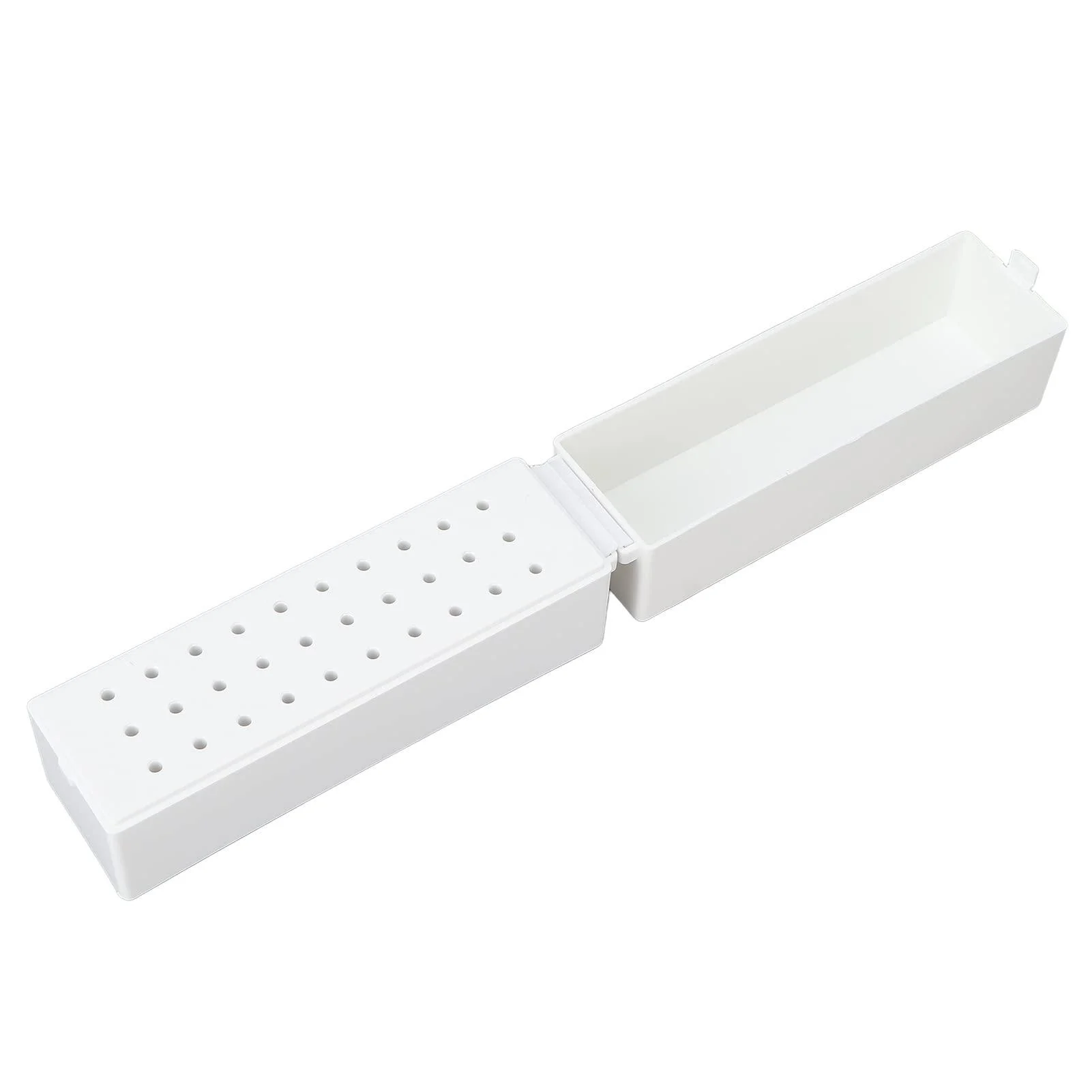 Nail Drill Holder Dustproof Displayer Organizer Portable Drill Bit Organizer Box Manicure Tools for Salon - Agatige
