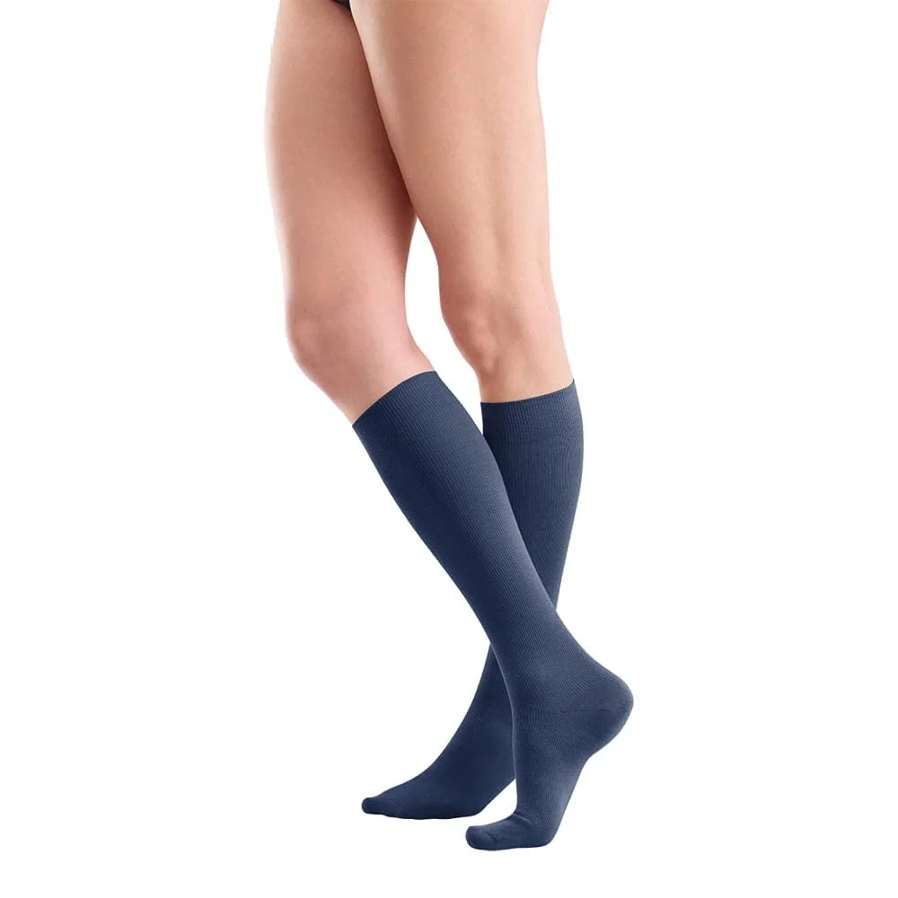 Bauerfeind VenoTrain act cotton AD men compression stockings 4 marine 4 blue