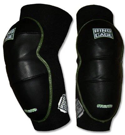 Ring to Cage Deluxe MiM-Foam Elbow Pads - Leather for Muay Thai, MMA, Kickboxing, Stand up, X-Large