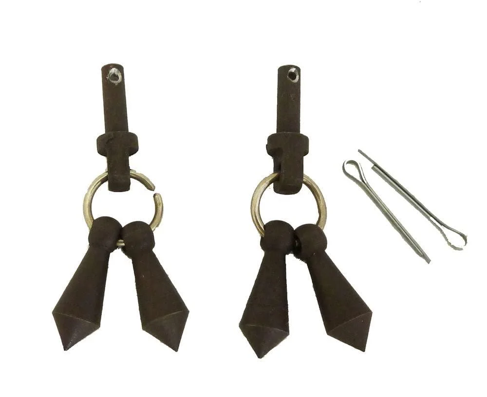 AJ Tack Wholesale Antique Brown Jingle Bobs with Cotter Pins Set