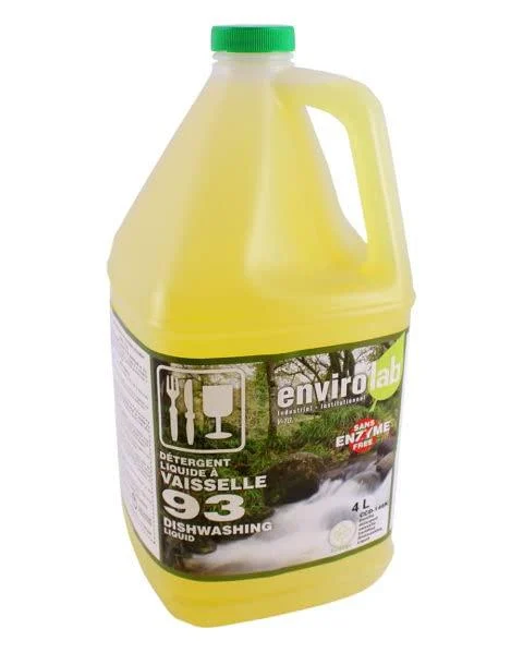 Eco friendly dish soap liquid - Dishwashing natural biodegradable non-toxic plant-based no preservatives with a slight citrus fragrance - 1 Gallon
