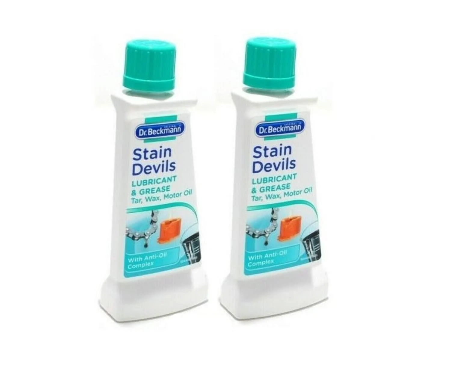 Dr Beckmann Stain Devils Grease Lubricant & Paint Remover (2 x 50ml)