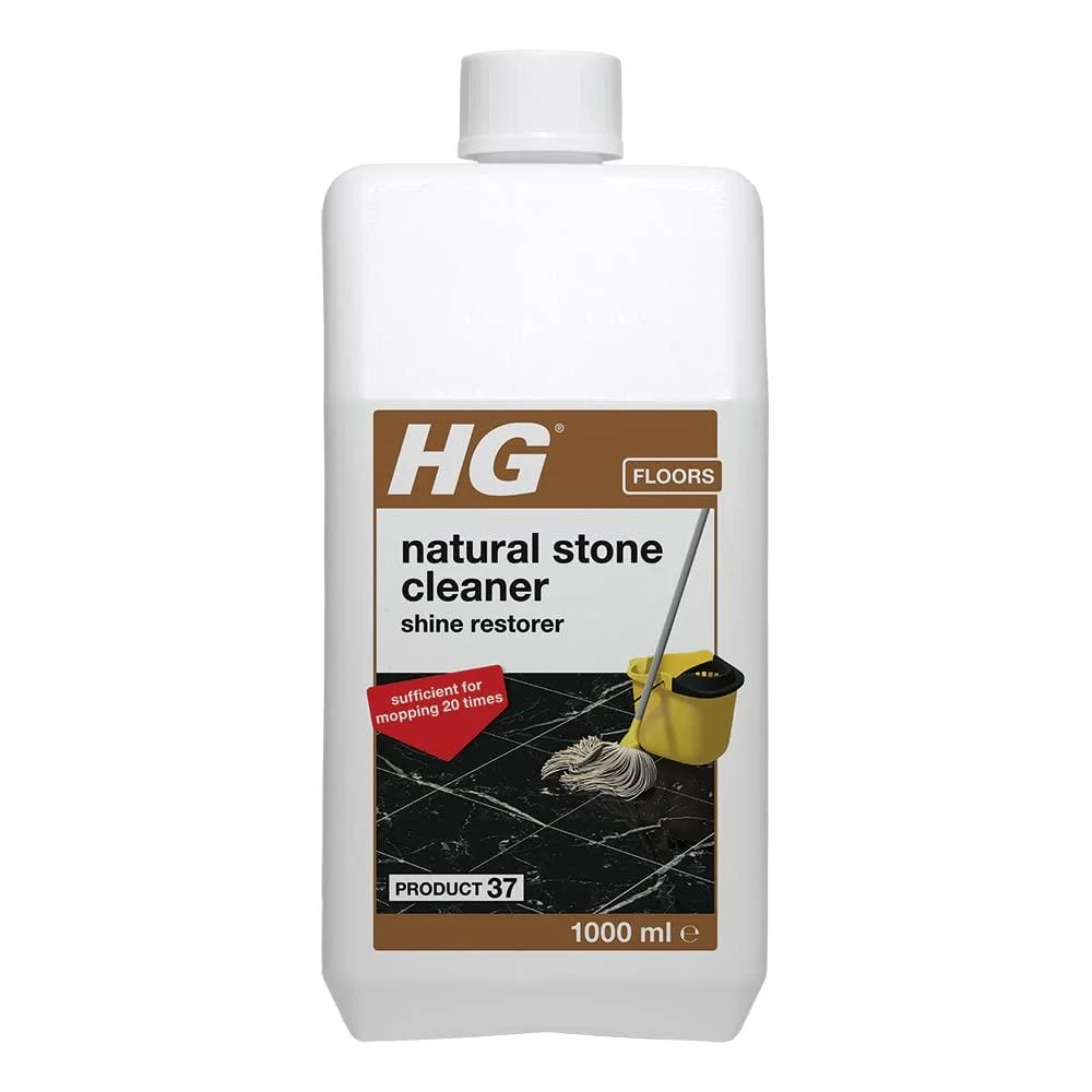 HG Natural Stone Cleaner Shine Restorer Product 37 Highly Concentrated Formula for Marble and Calciferous Natural Stone Mop or Polish for Restoring Shine 1L (221100106)