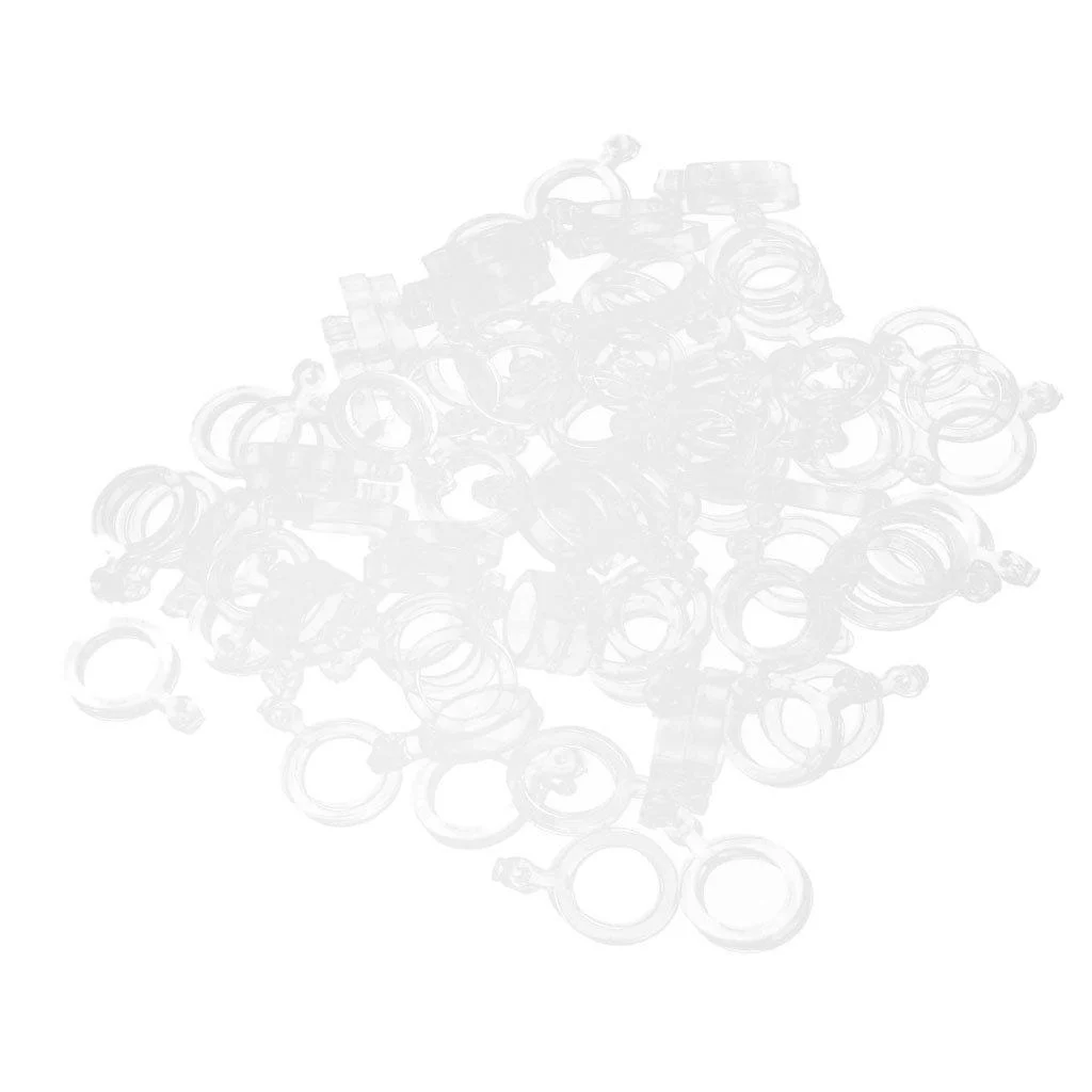 Baoblaze 100pcs Rubber Bait Bands Transparent Stretch Pellet Bands Fishing Accessories Clear M