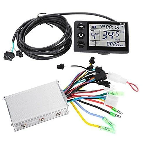 Motor Controller, Waterproof Mini LCD Panel Brushless Speed Controller Kit for Electric Bicycle Scooter (24V/36V 250W/350W) - Yinhing