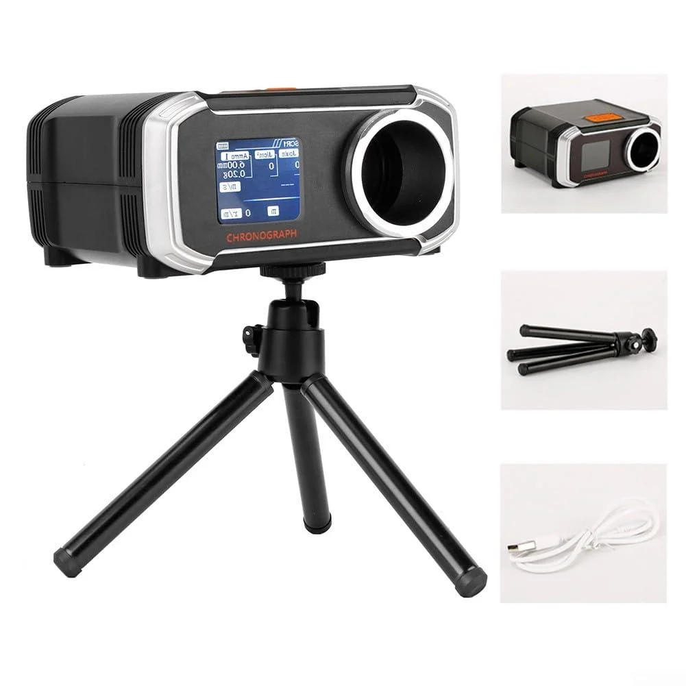 Ranrao Shot Speed Tester Airsoft Ball Speed Tester Paintball BB Shop Oing Chronograph Tester Velometer Chronograph with Display BT App Control Smartphone Compatible