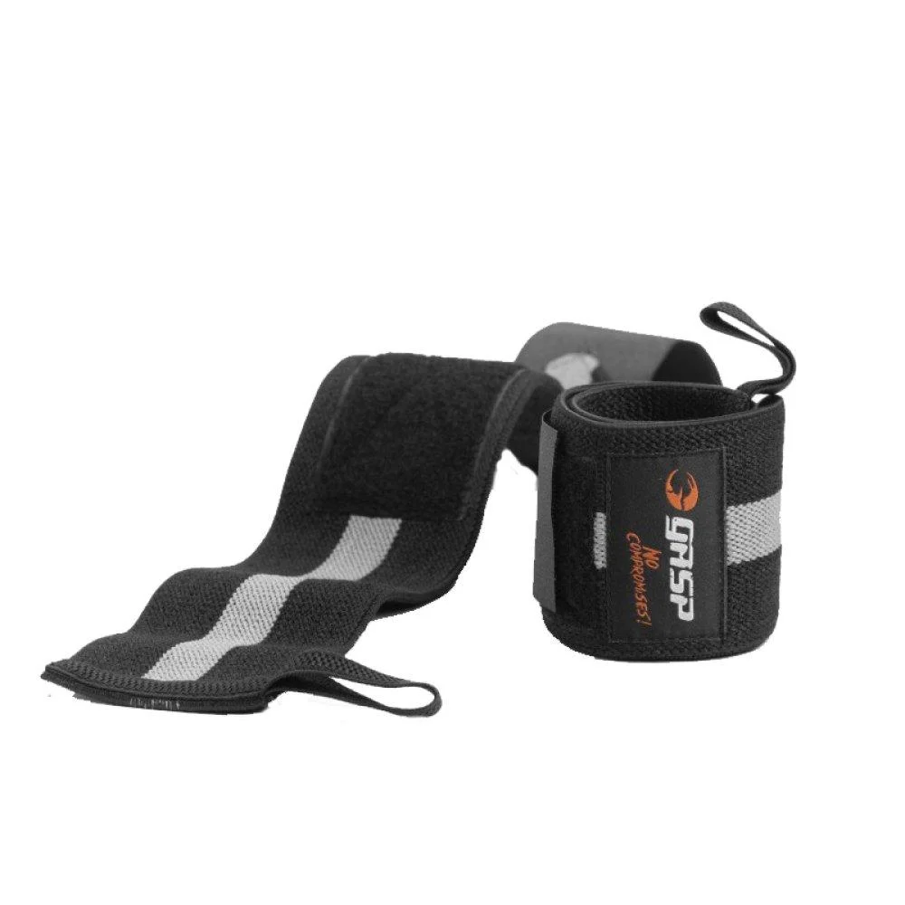GASP Men's 1rm Wrist Wraps Black/Grey 1RM Wrist Wraps