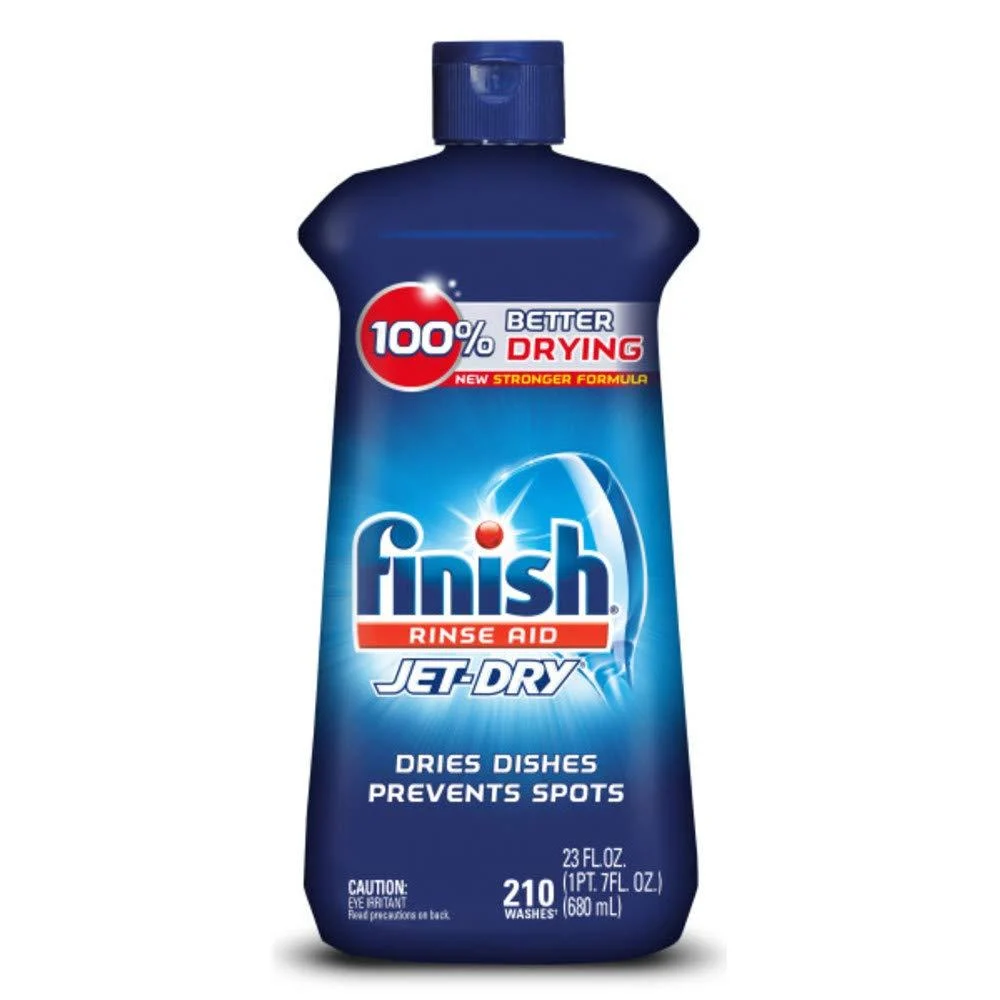 Finish Jet-Dry Rinse Aid, 23oz, Dishwasher Rinse Agent & Drying Agent