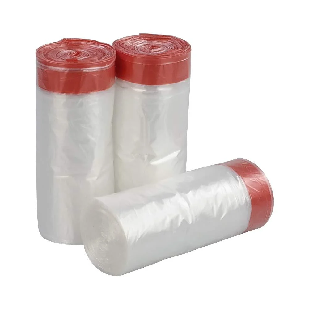 Inhouse 6 Gallon Clear Garbage Bags Drawstring Trash Bags 120 Counts