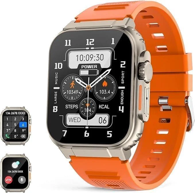 Smartwatch 49 mm series 5.6 cm fitness watches for women and men exercise modes sleep-tracking apps waterproof watch for iOS and Android