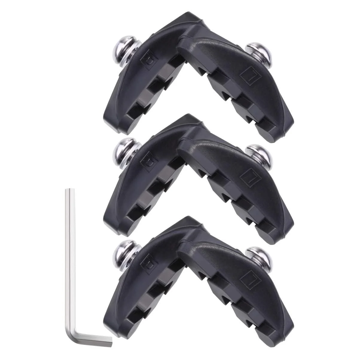 Road Brake Pads with Installation Tool Caliper Brake Blocks 50 mm (3 Pairs) - Pangda