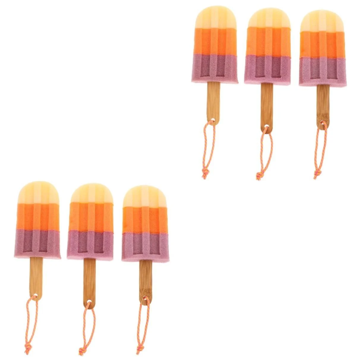 6 Pcs Body Rubbing Towel Bathing Towel Body Bath Ball Bath Flower Bath Accessories - Gatuida