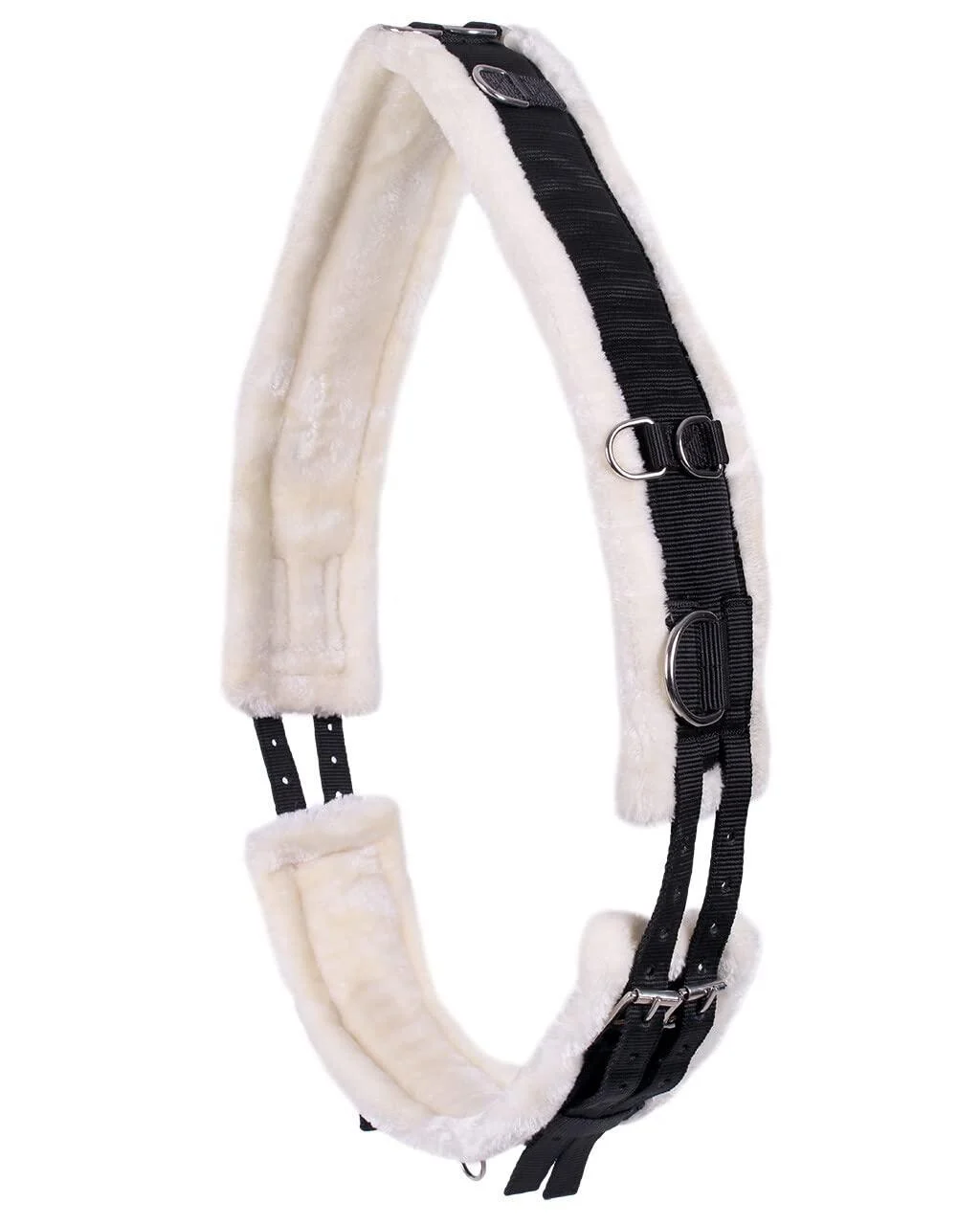 Countrypride HORSE LUNGING ROLLER LUNGING GIRTH FOR HORSE TRAINING SCHOOLING BLACK SIZE SHET-FULL Cob