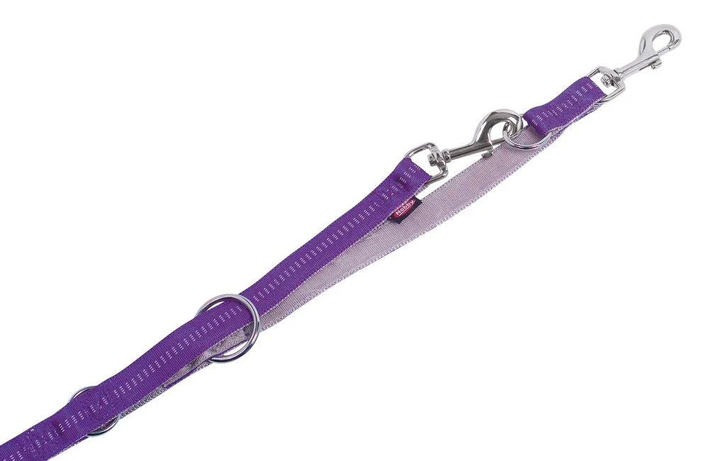 Nobby Leash Soft Grip purple L: 200 cm W: 20 mm 1 piece purple-light grey width 20 mm