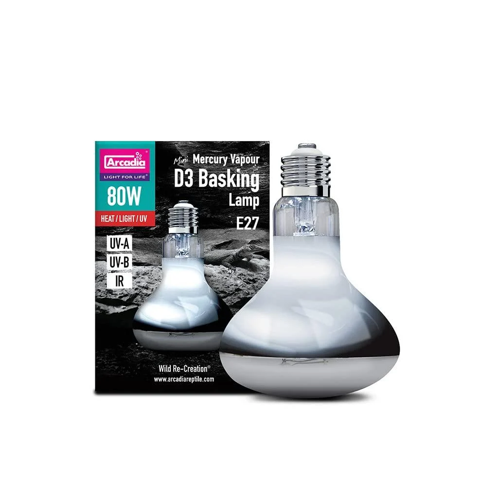 Ardacia SMA80E27 D3 Basking Lamp 80 W - Arcadia