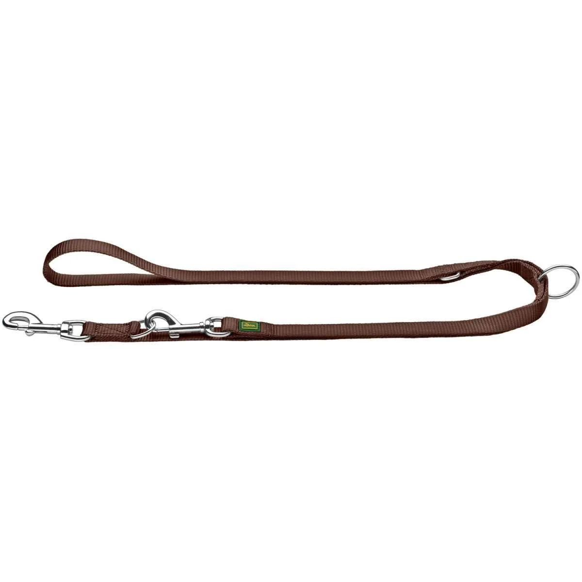 HUNTER Adjustable leash made of soft non-slip nylon classic 1.5 x 200 cm brown brown 15/200