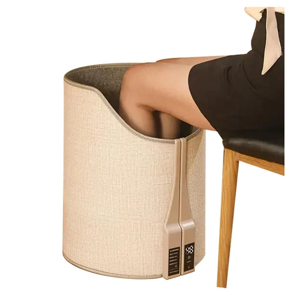 Desikixudy electrical foot heating digital display foot heating foldable portable footlick adjustable thermostat foot warmer for home office feet warm EU connector