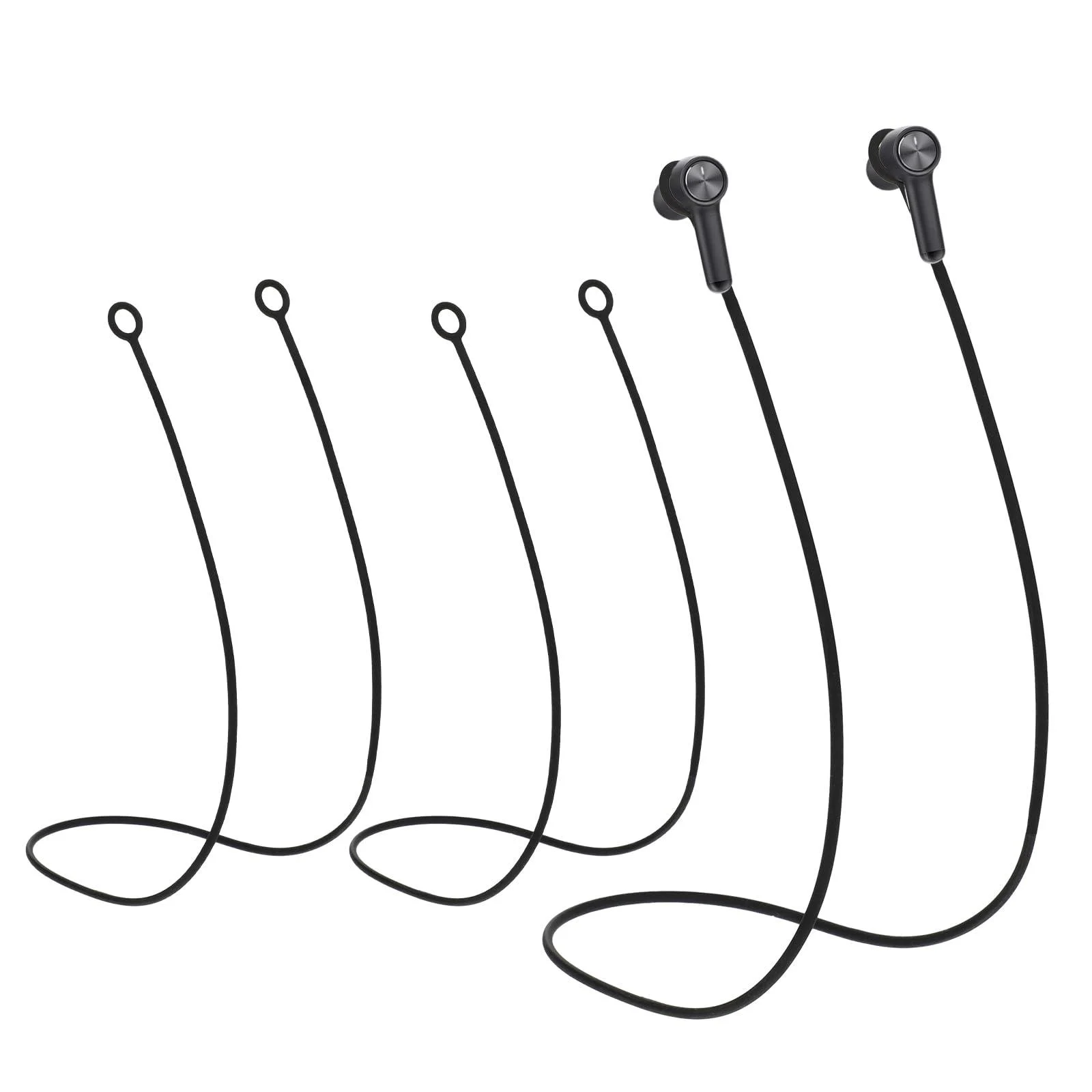 Earplugs Connector Cord 2 Pieces Flexible Silicone Earplug Lanyard Safety Cord for Earplugs with Removable Tips Keep Your Earplugs Safe (No Earplugs) - Mr. Sticky by ALLCOOLSTUFF