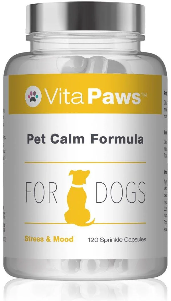 Calming Formula for Dogs | Natural Formula with Ginger & Chamomile Extracts | 120 Capsules | SimplySupplements