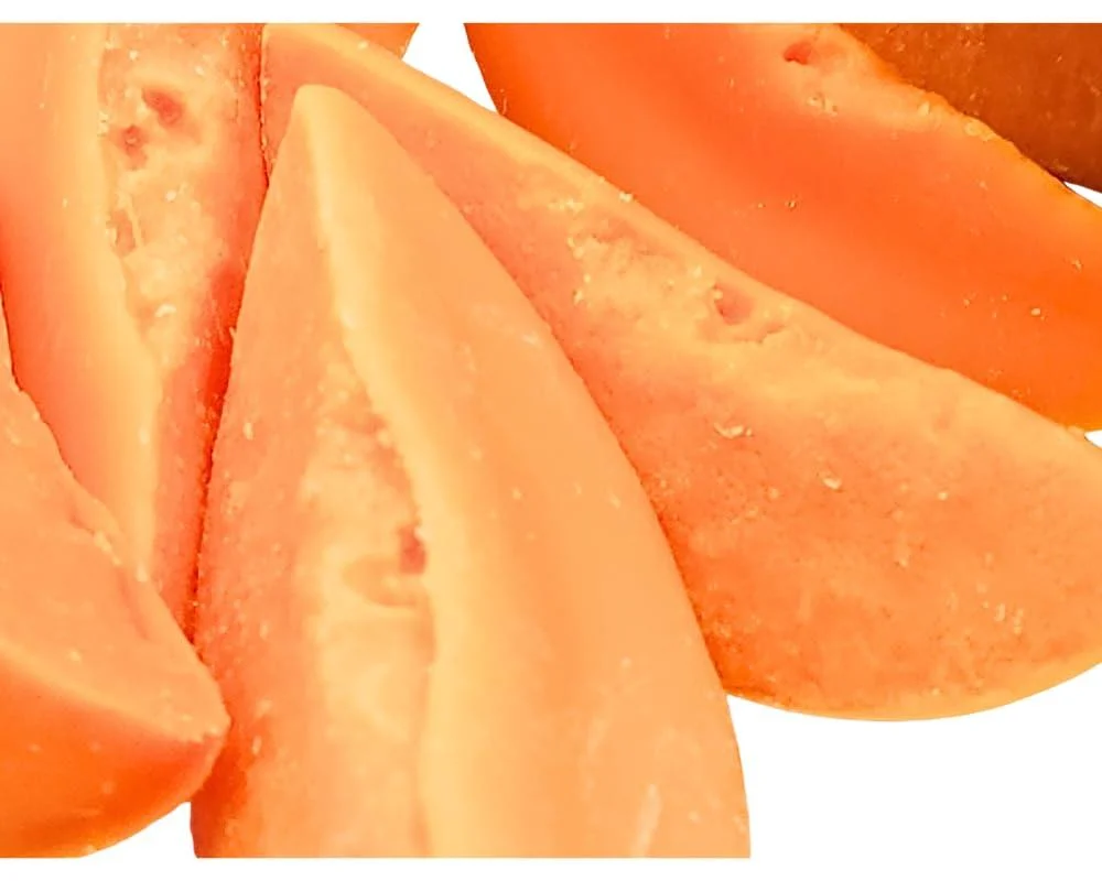 Filipino Inspired Real Shape Melon Scented Wax Melts, yellow orange - Generic