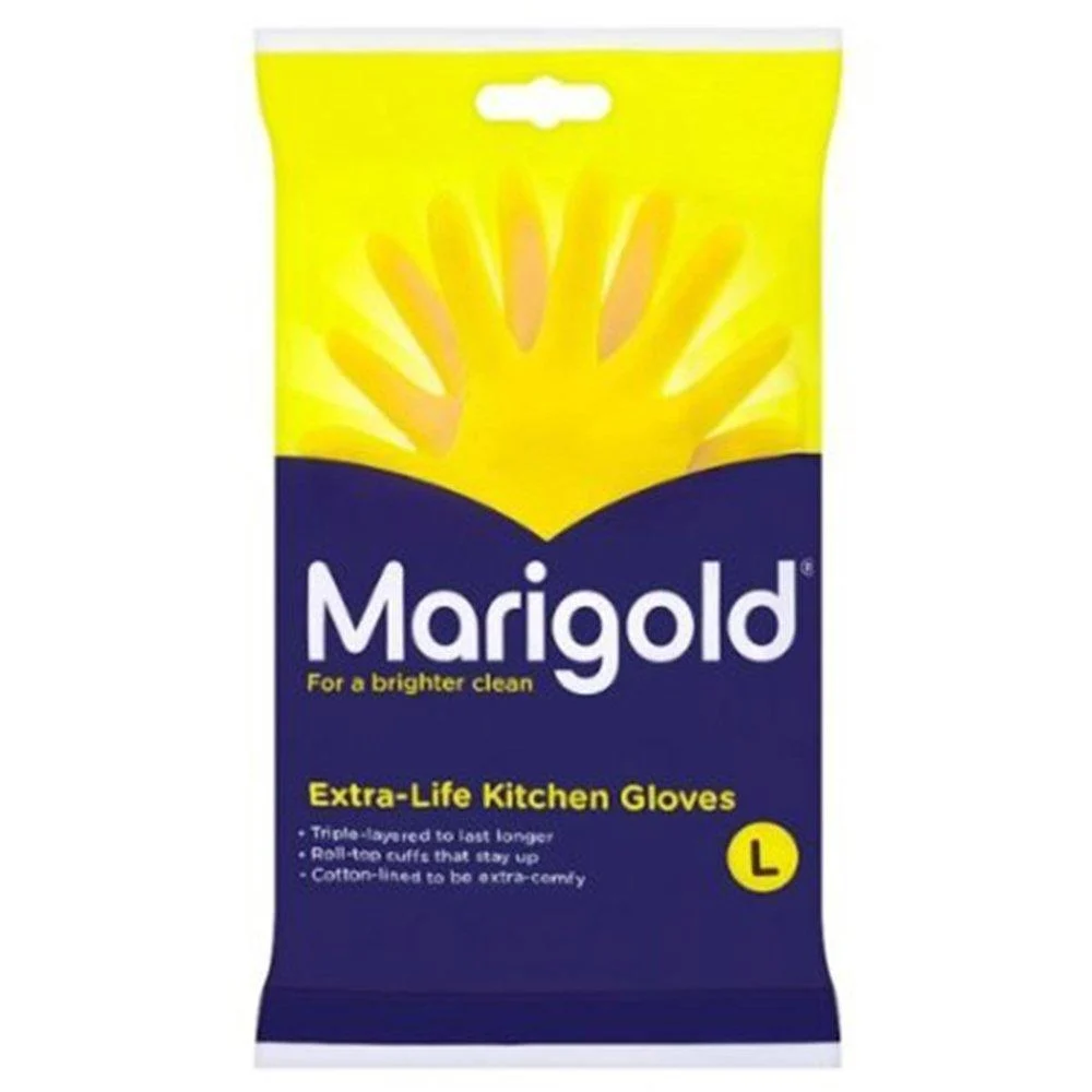 Marigolds Extra Life Kitchen Glove Large 1 x 6 pairs by Marigold