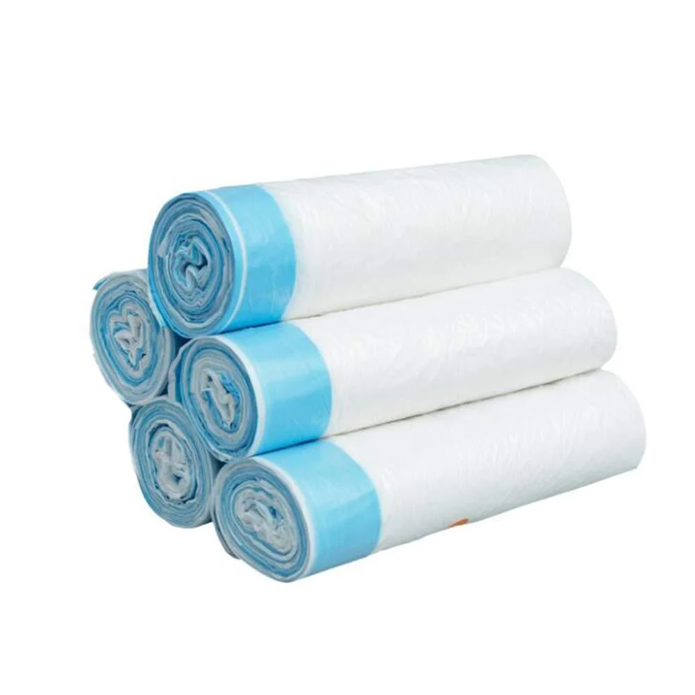 Trash Bags Biodegradable Waste Bin Liners Garbage Bag Degradable Rubbish Bag Drawstring Eco-Friendly Kitchen Large Plastic Bag