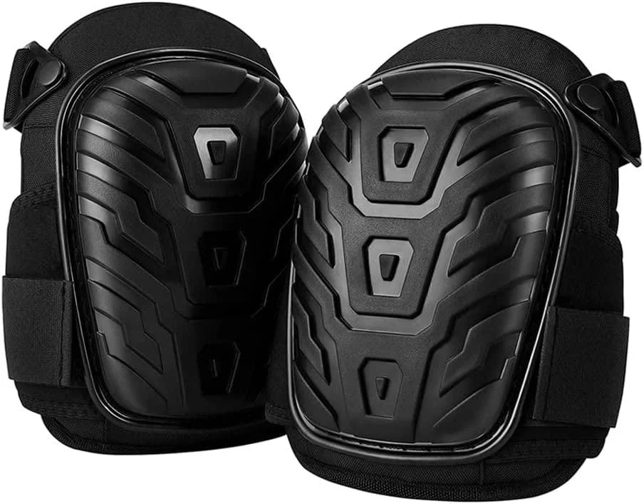 Professional Knee Pads for Work Heavy Duty Foam Padding Gel Construction Knee Pads with Strong Double Straps 774411 - qmezwux