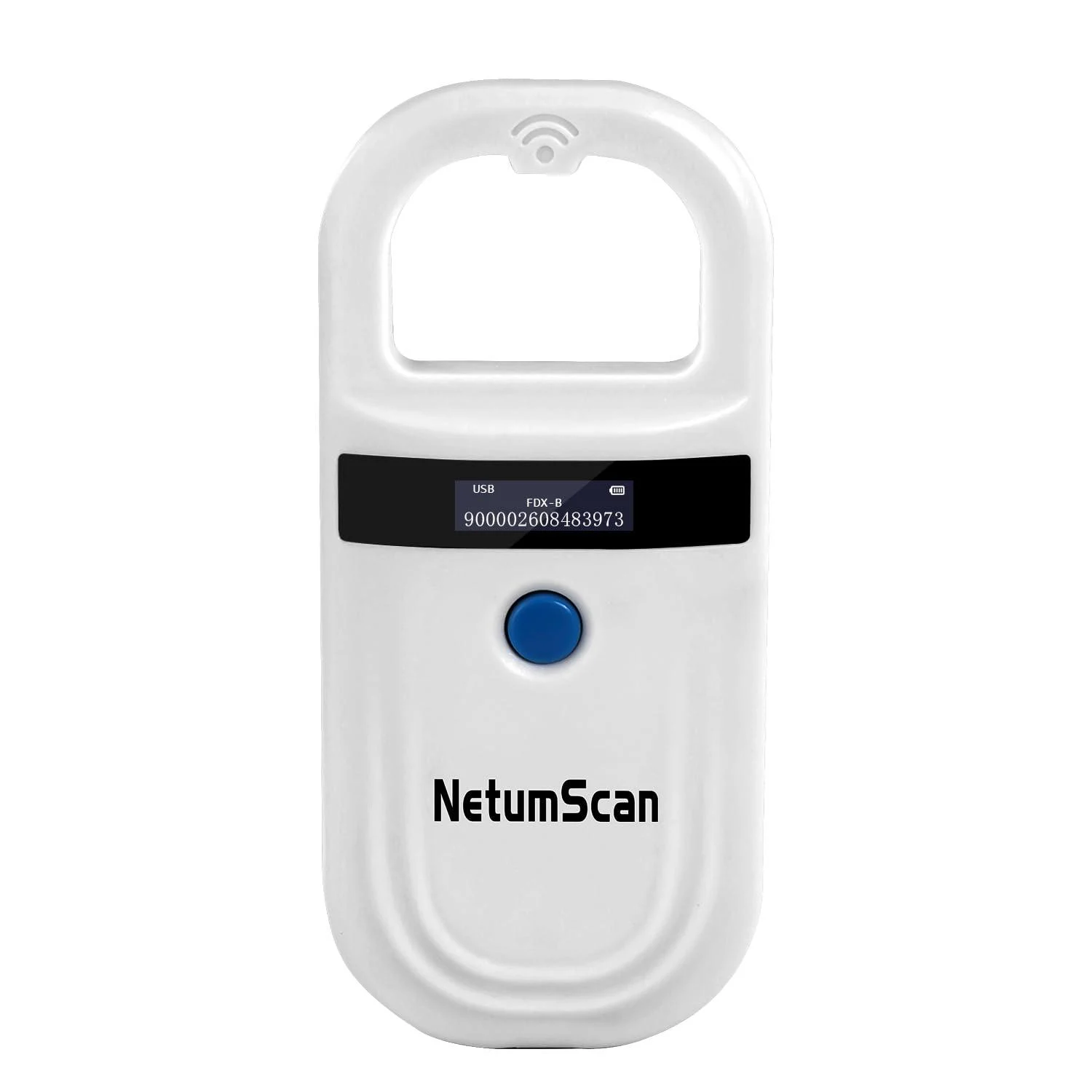 NetumScan Pet Scanner Reader Chip Tag Portable Built in Storage Support EMID and FDX-B for Pet Management Farm Management W90A