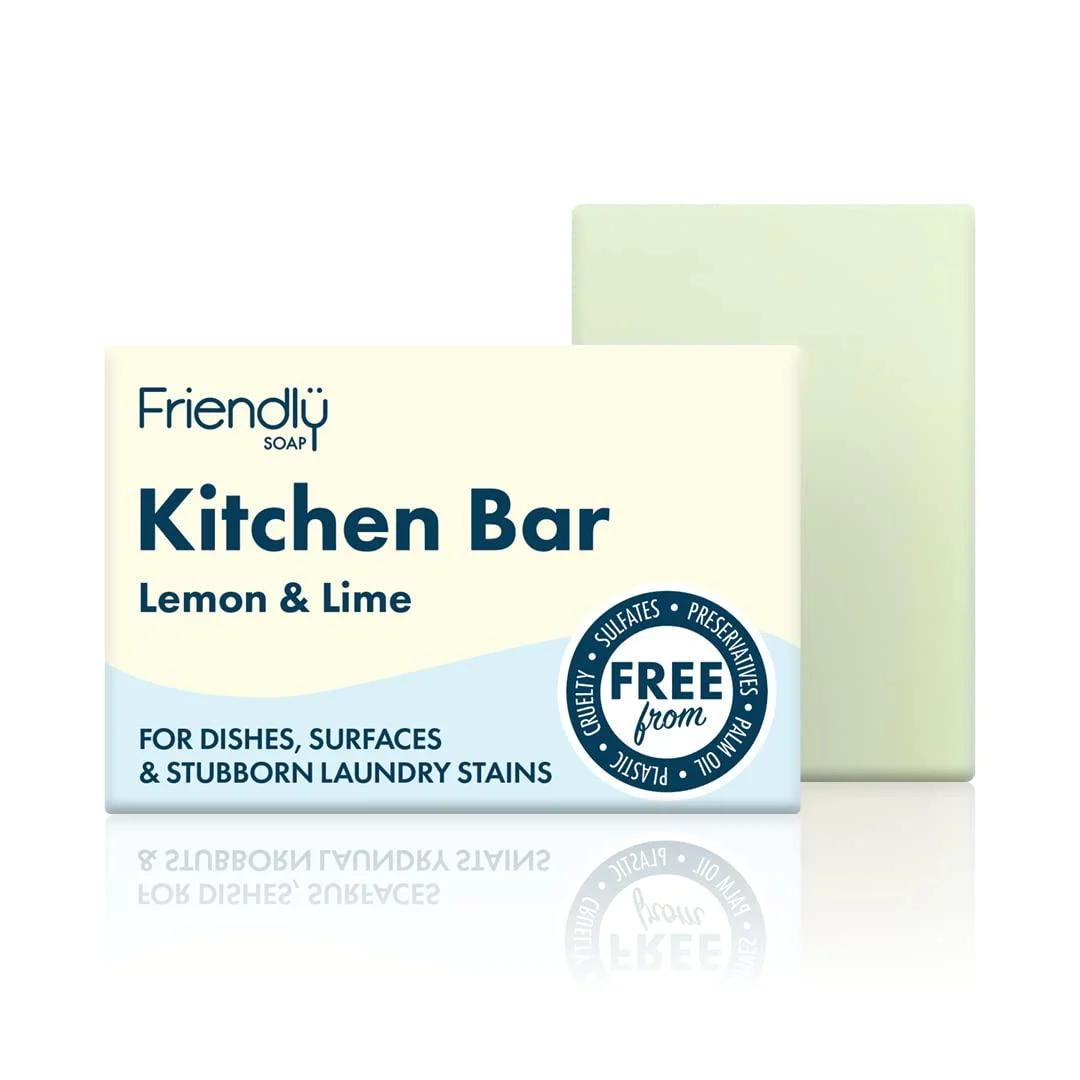 Natural Lemon & Lime Kitchen Soap Bar 3.35 oz - Friendly Soap