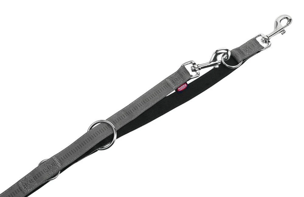 Nobby Leash Soft Grip dark grey / black L: 200 cm W: 10 mm 1 piece dark grey-black width 10 mm