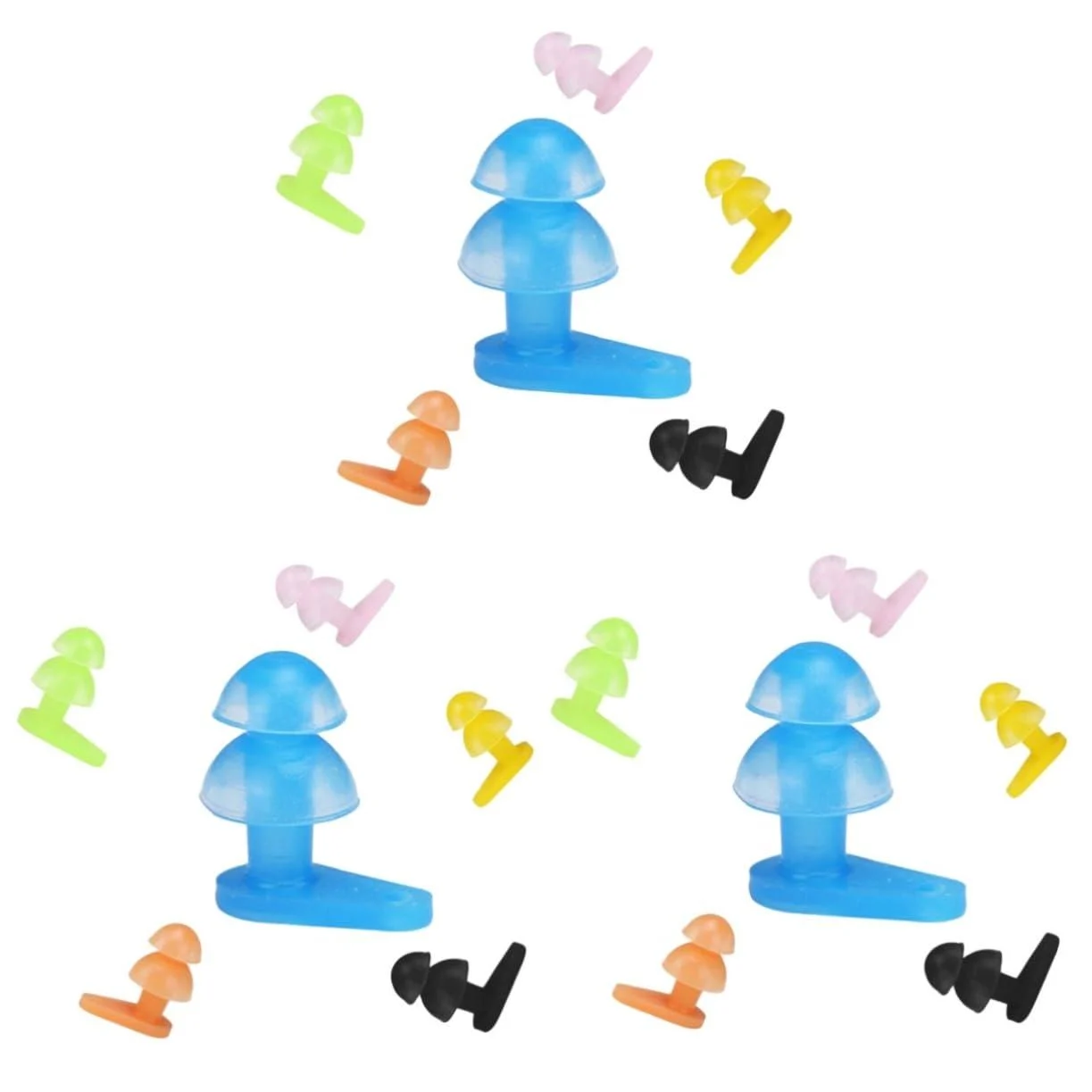 18 Pairs Earplugs Swimming Ear Plug Waterproof Ear Protector Mushroom Ear Plug Waterproof Ear Plug - Healeved