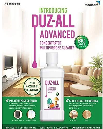 DUZ -ALL ADVANCED CONCENTRATED MULTI PURPOSE cleanser