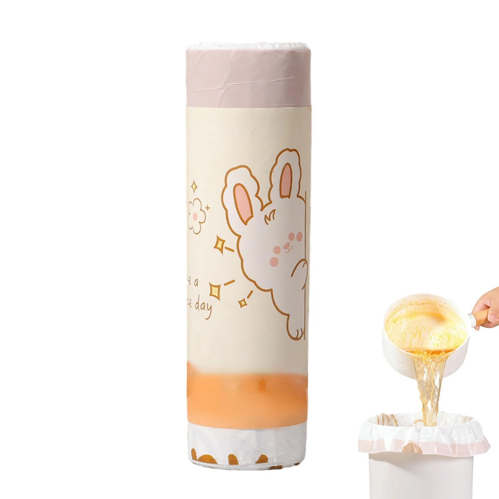 Bathroom Trash Bags | Drawstring Garbage Bags with Cartoon Patterns - Thickened Unscented Trash Bag for Trash Cans Kitchen and Bathroom Dtt 20pcs