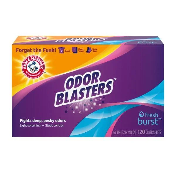 Arm & Hammer Odor Blasters Fresh Burst Dryer Sheets 120 Count